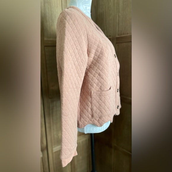 NWT Böhme Quilted Mauve Cardigan - Picture 5 of 8